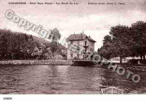 Ville de GERARDMER, carte postale ancienne