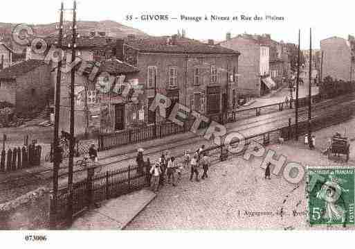 Ville de GIVORS, carte postale ancienne