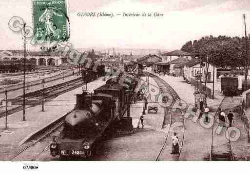 Ville de GIVORS, carte postale ancienne