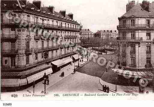 Ville de GRENOBLE, carte postale ancienne