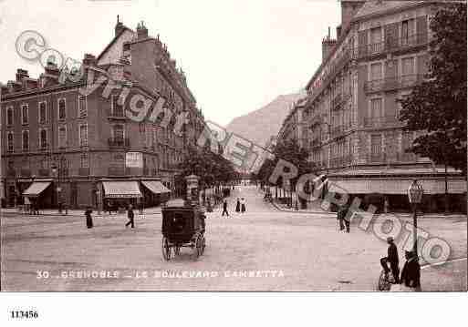 Ville de GRENOBLE, carte postale ancienne