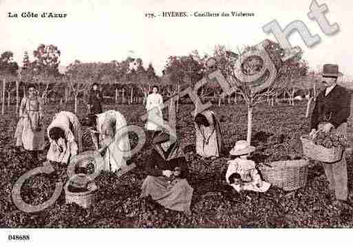 Ville de HYERES, carte postale ancienne