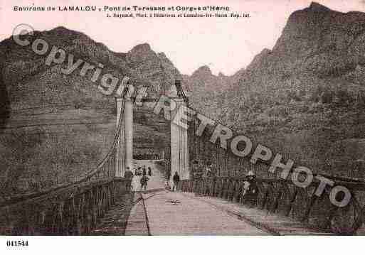 Ville de LAMALOULESBAINS, carte postale ancienne