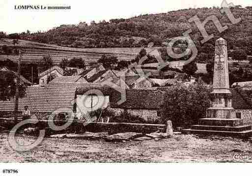 Ville de LOMPNAS, carte postale ancienne