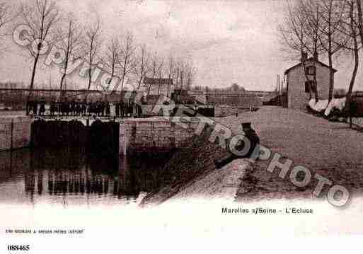 Ville de MAROLLESSURSEINE, carte postale ancienne