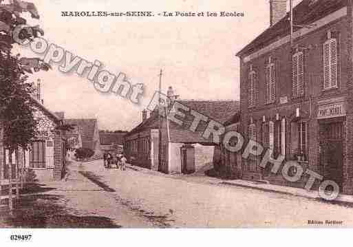 Ville de MAROLLESSURSEINE, carte postale ancienne