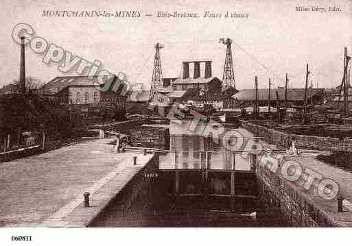 Ville de MONTCHANIN, carte postale ancienne