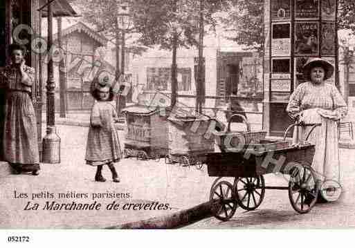 Ville de PARISVECU, carte postale ancienne