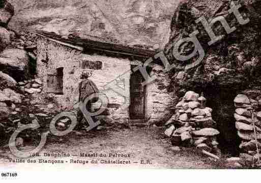 Ville de PELVOUX, carte postale ancienne