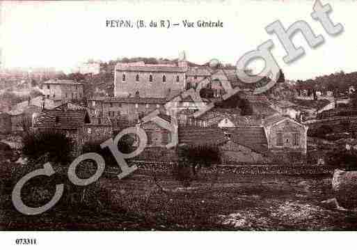 Ville de PEYPIN, carte postale ancienne