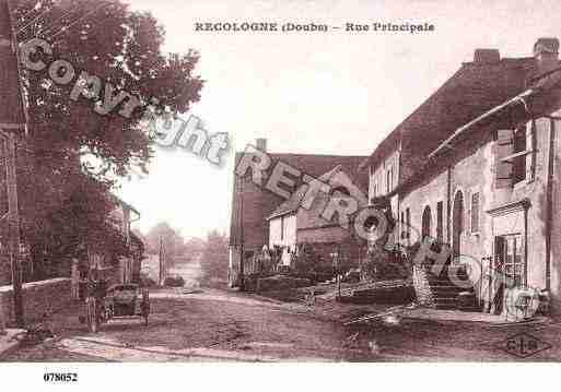 Ville de RECOLOGNE, carte postale ancienne