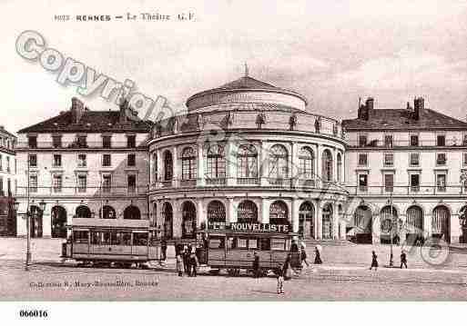 Ville de RENNES, carte postale ancienne