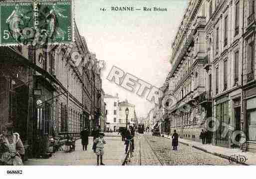 Ville de ROANNE, carte postale ancienne