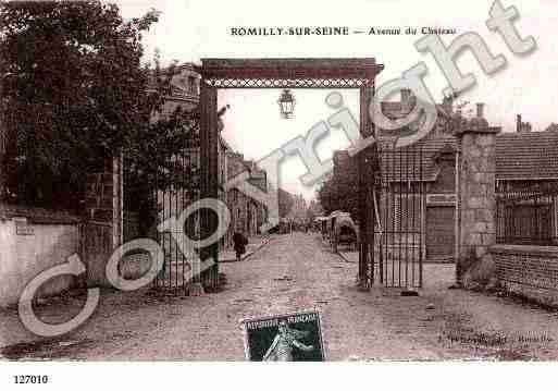 Ville de ROMILLYSURSEINE, carte postale ancienne