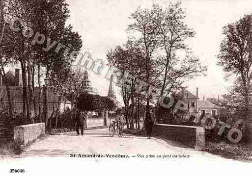 Ville de SAINTAMANDLONGPRE, carte postale ancienne