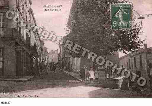 Ville de SAINTGALMIER, carte postale ancienne