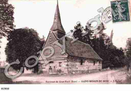 Ville de SAINTMESLINDUBOSC, carte postale ancienne