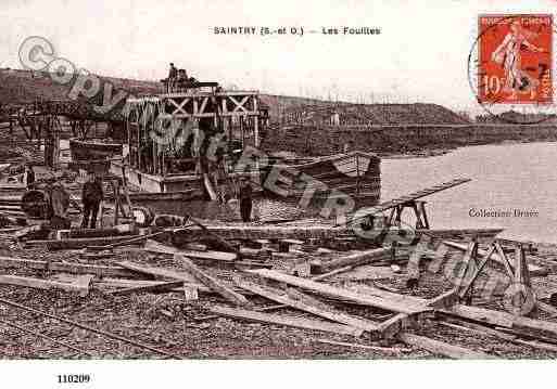 Ville de SAINTRYSURSEINE, carte postale ancienne