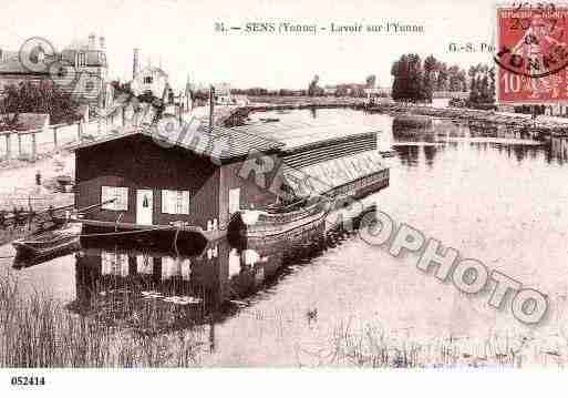 Ville de SENS, carte postale ancienne