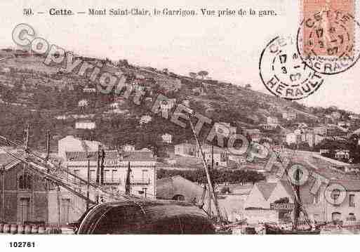 Ville de SETE, carte postale ancienne