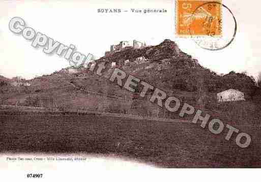 Ville de SOYANS, carte postale ancienne