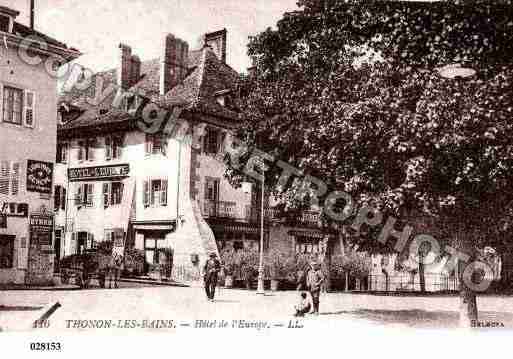 Ville de THONONLESBAINS, carte postale ancienne