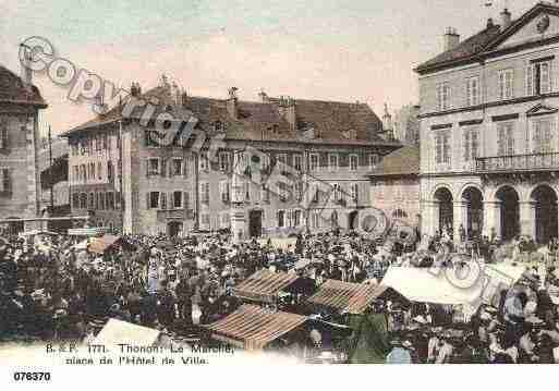 Ville de THONONLESBAINS, carte postale ancienne