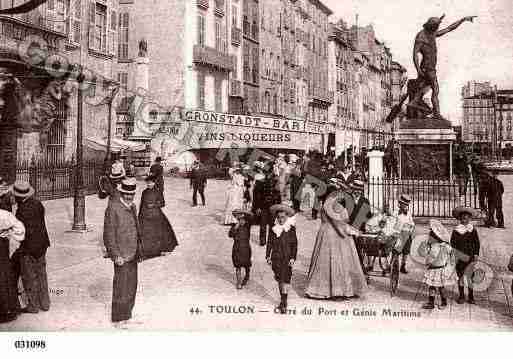 Ville de TOULON, carte postale ancienne