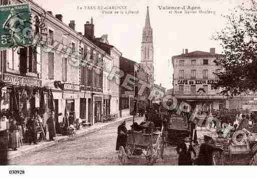 Ville de VALENCED'AGEN, carte postale ancienne