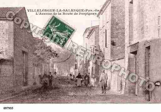 Ville de VILLELONGUEDELASALANQUE, carte postale ancienne