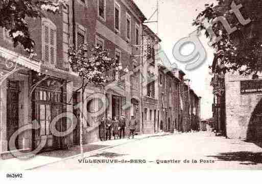 Ville de VILLENEUVEDEBERG, carte postale ancienne