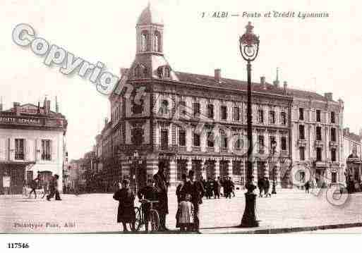 Ville de ALBI, carte postale ancienne