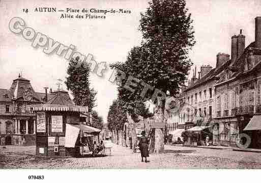 Ville de AUTUN, carte postale ancienne