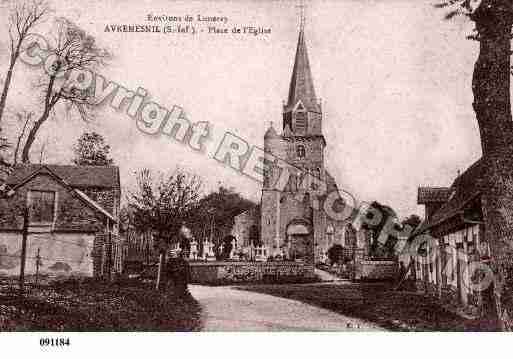 Ville de AVREMESNIL, carte postale ancienne