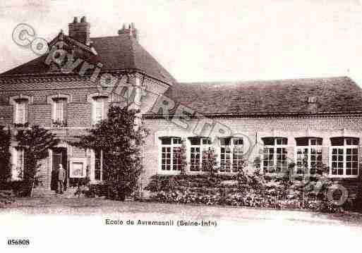 Ville de AVREMESNIL, carte postale ancienne