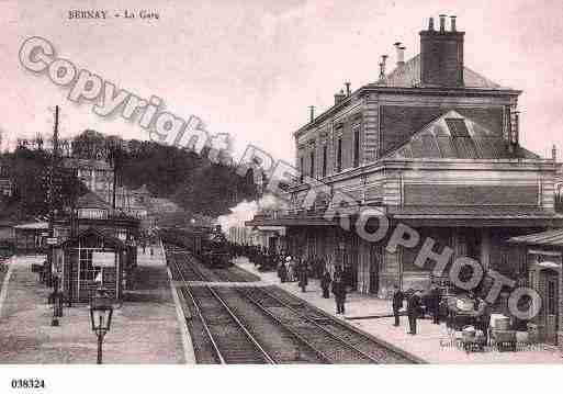 Ville de BERNAY, carte postale ancienne