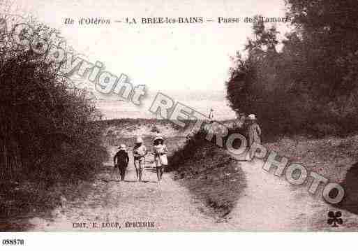 Ville de BREELESBAINS(LA), carte postale ancienne