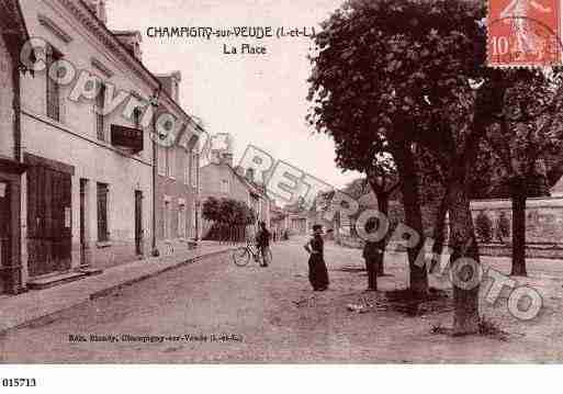 Ville de CHAMPIGNYSURVEUDE, carte postale ancienne