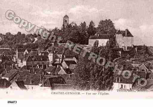 Ville de CHATELCENSOIR, carte postale ancienne