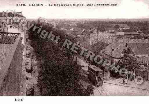 Ville de CLICHY, carte postale ancienne