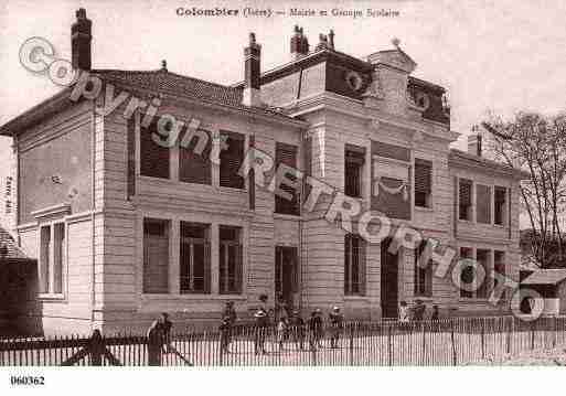 Ville de COLOMBIERSAUGNIEU, carte postale ancienne