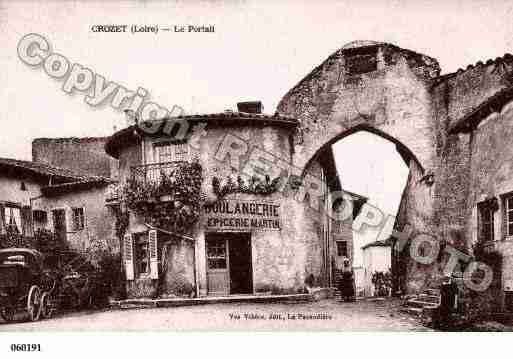 Ville de CROZET(LE), carte postale ancienne