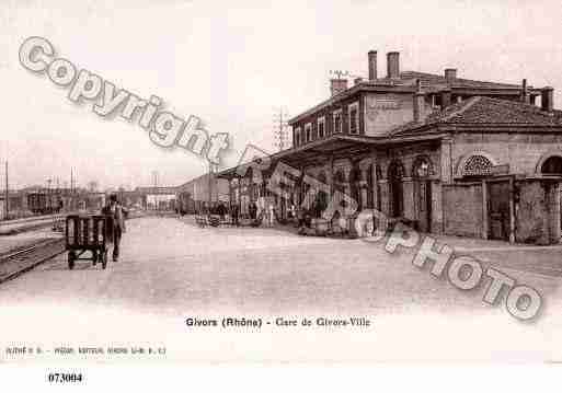 Ville de GIVORS, carte postale ancienne