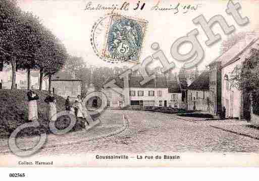 Ville de GOUSSAINVILLE, carte postale ancienne