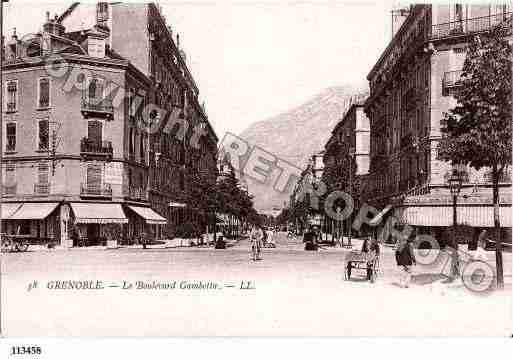 Ville de GRENOBLE, carte postale ancienne