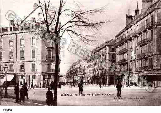 Ville de GRENOBLE, carte postale ancienne