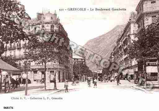 Ville de GRENOBLE, carte postale ancienne