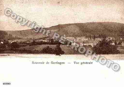 Ville de GUERTING, carte postale ancienne