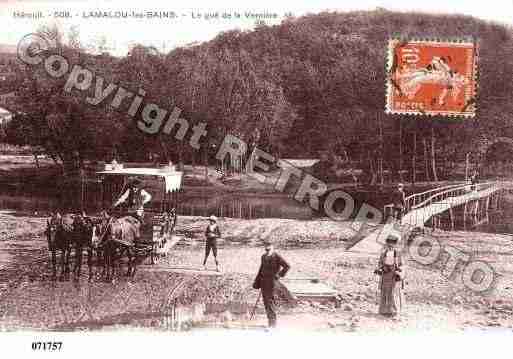 Ville de LAMALOULESBAINS, carte postale ancienne