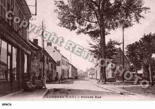 Ville de LONGNES, carte postale ancienne